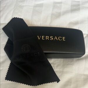 Versace Black Case with Gold Logo
